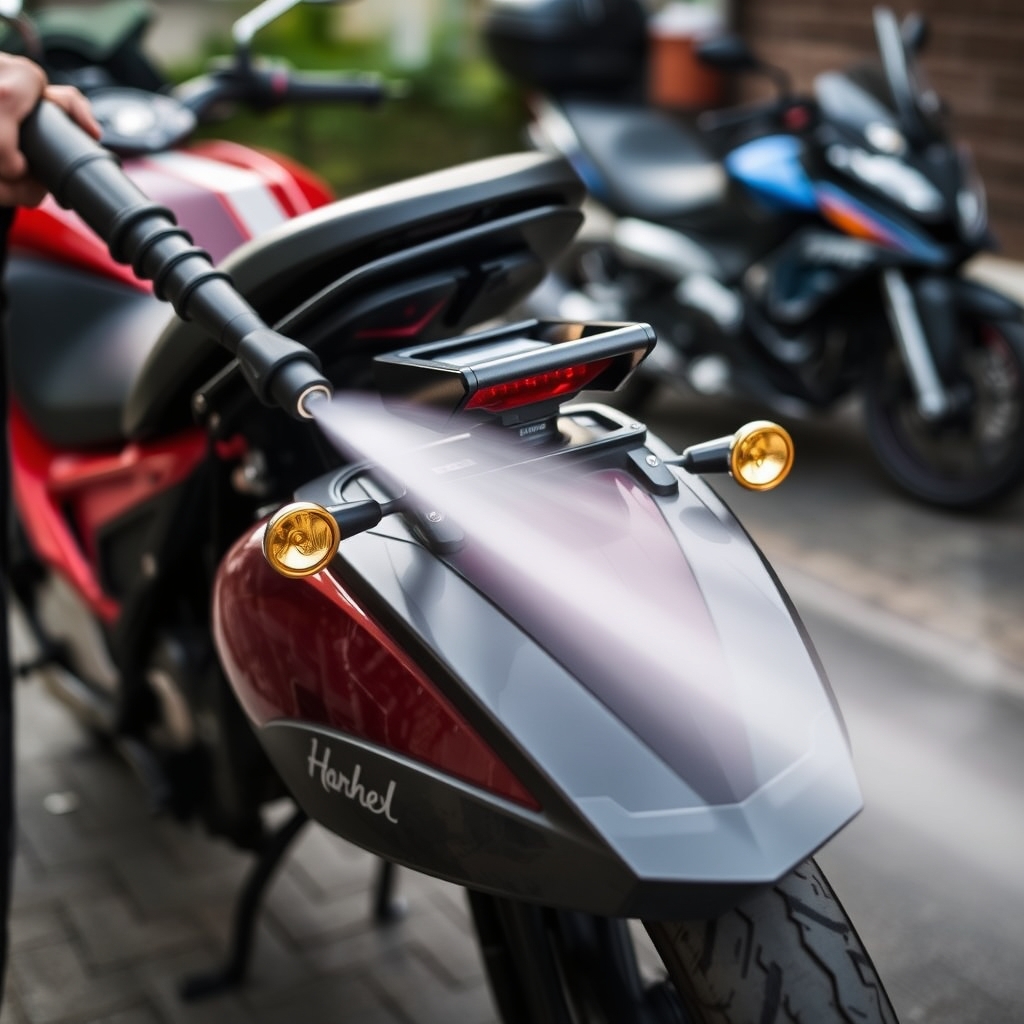 Nettoyage des moto et des side-cars · Comment nettoyer les moto et les side-cars avec un nettoyeur vapeur