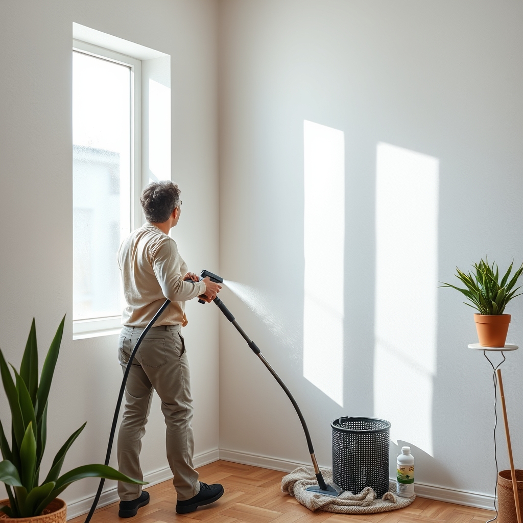 Comment nettoyer à la vapeur des murs jaunis